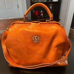 Beautiful Pratesi Firenze Italian Leather Doctors Bag!